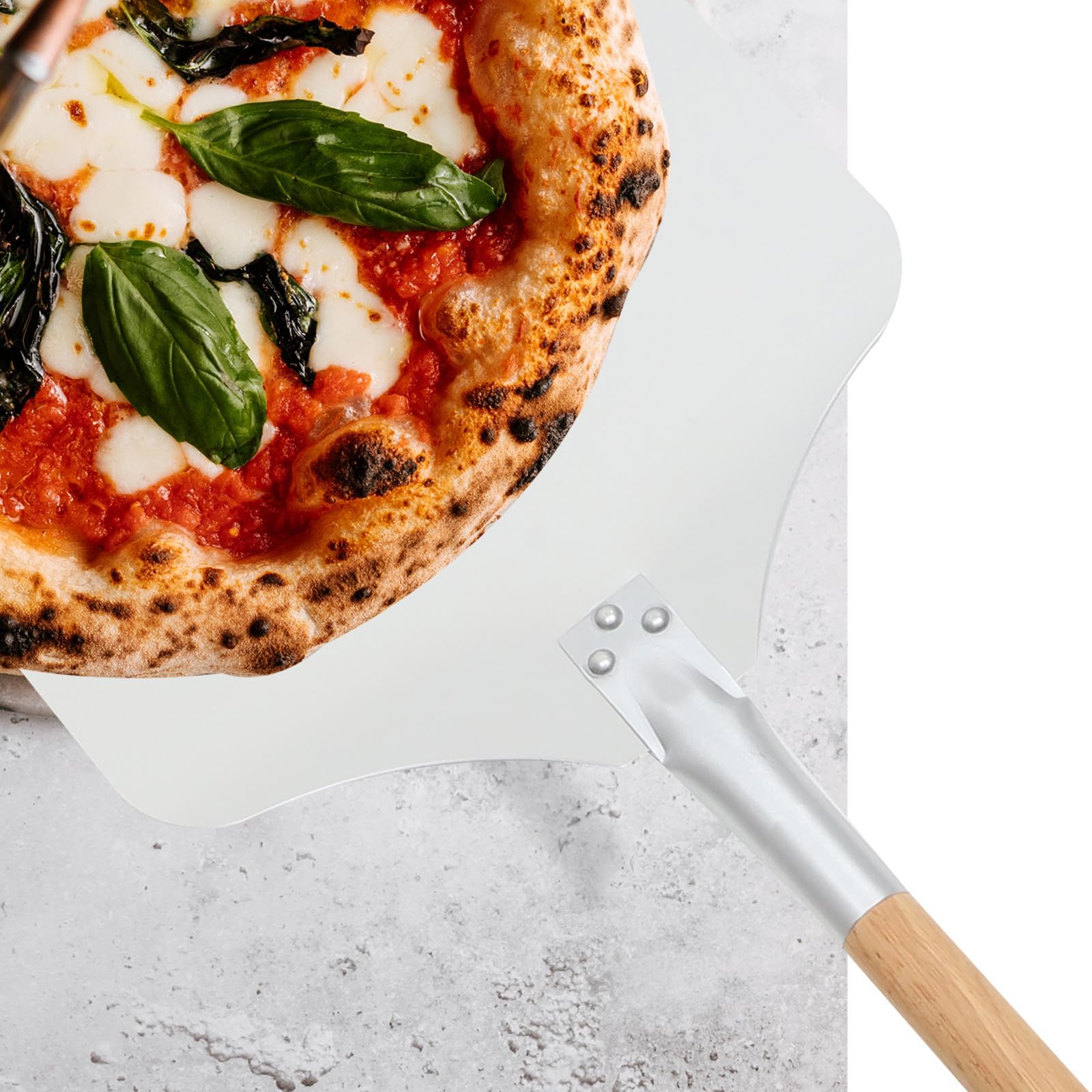 2-Piece Pizza Peel & Cake Cutter Set
