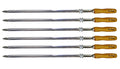 Medium Cuts - Set of 6 Brazilian Skewers for BBQ 28" - Professional Grade