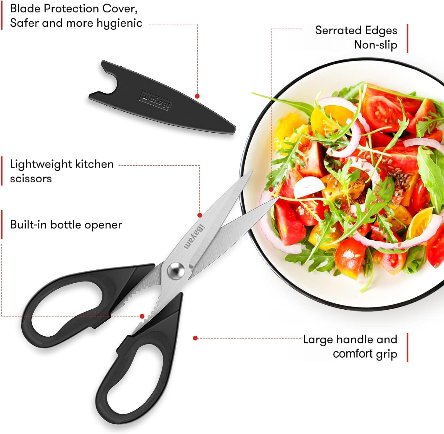 2-Piece Heavy-Duty Kitchen Scissors Set