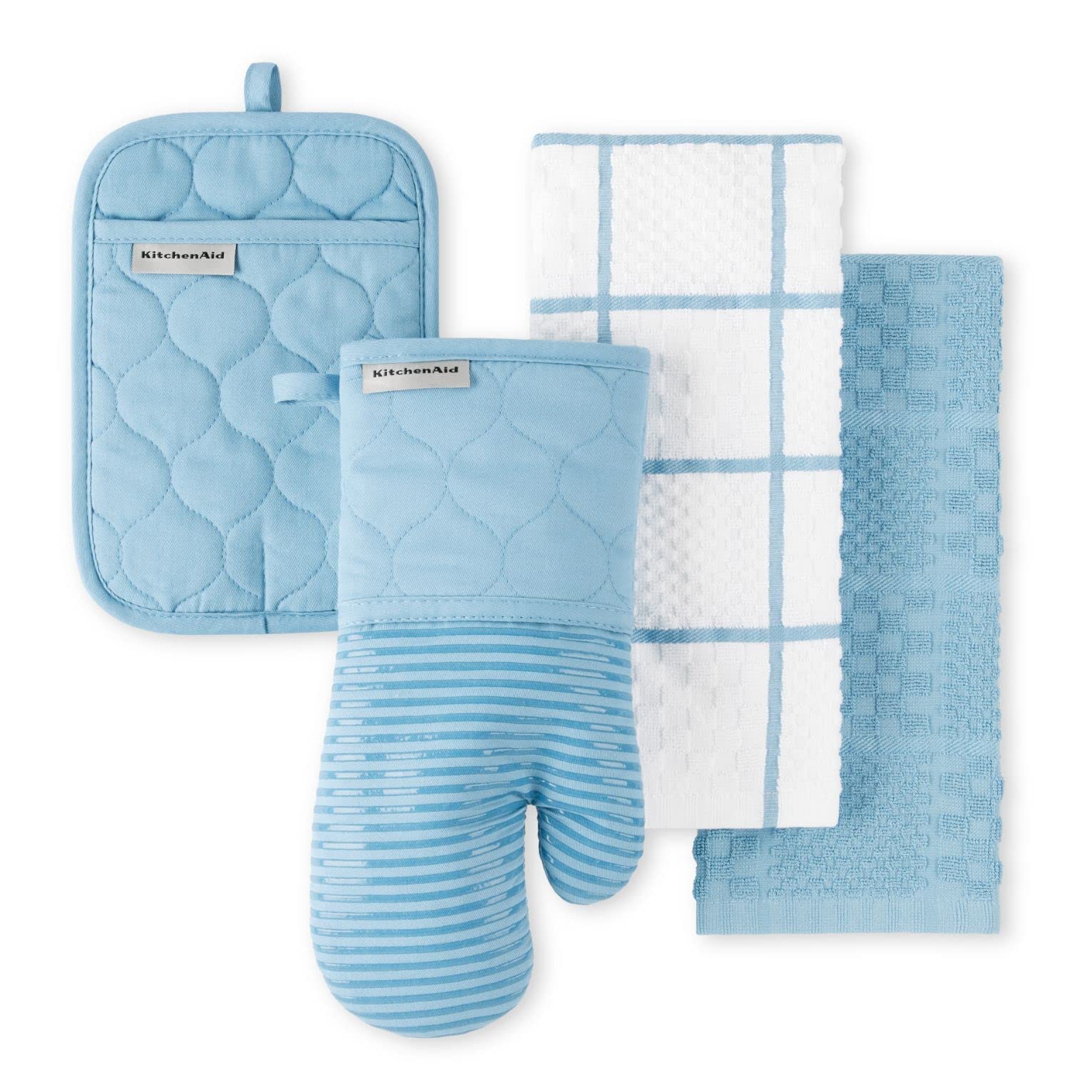 4-Piece Kitchen Linen & Oven Mitt Set
