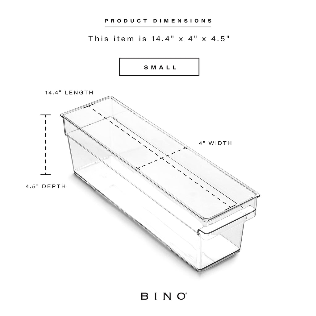 Plastic Storage Organizer Bin with Built-In Handle