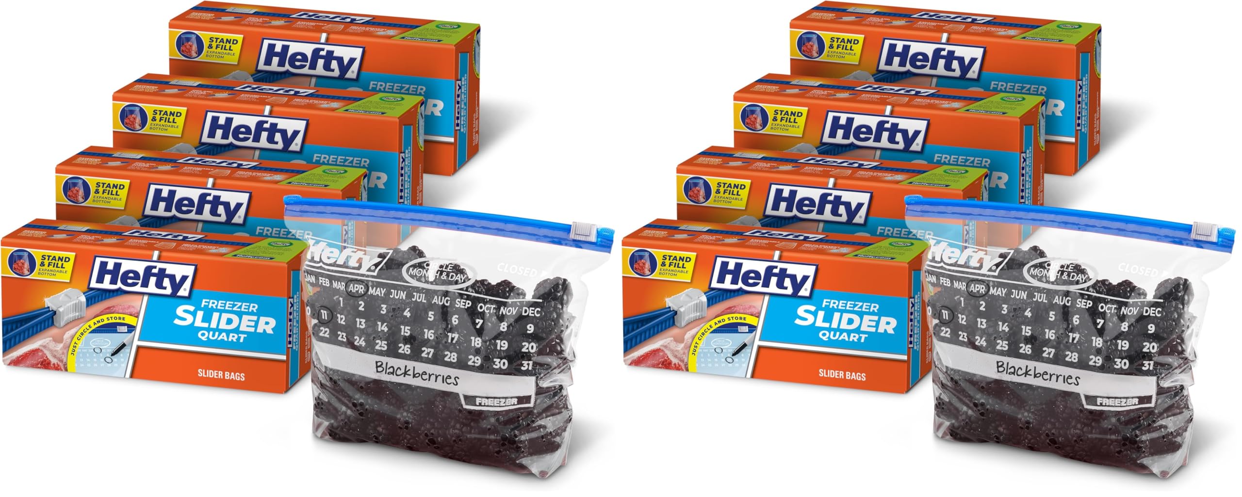 100-Piece Gallon Freezer Slider Bags