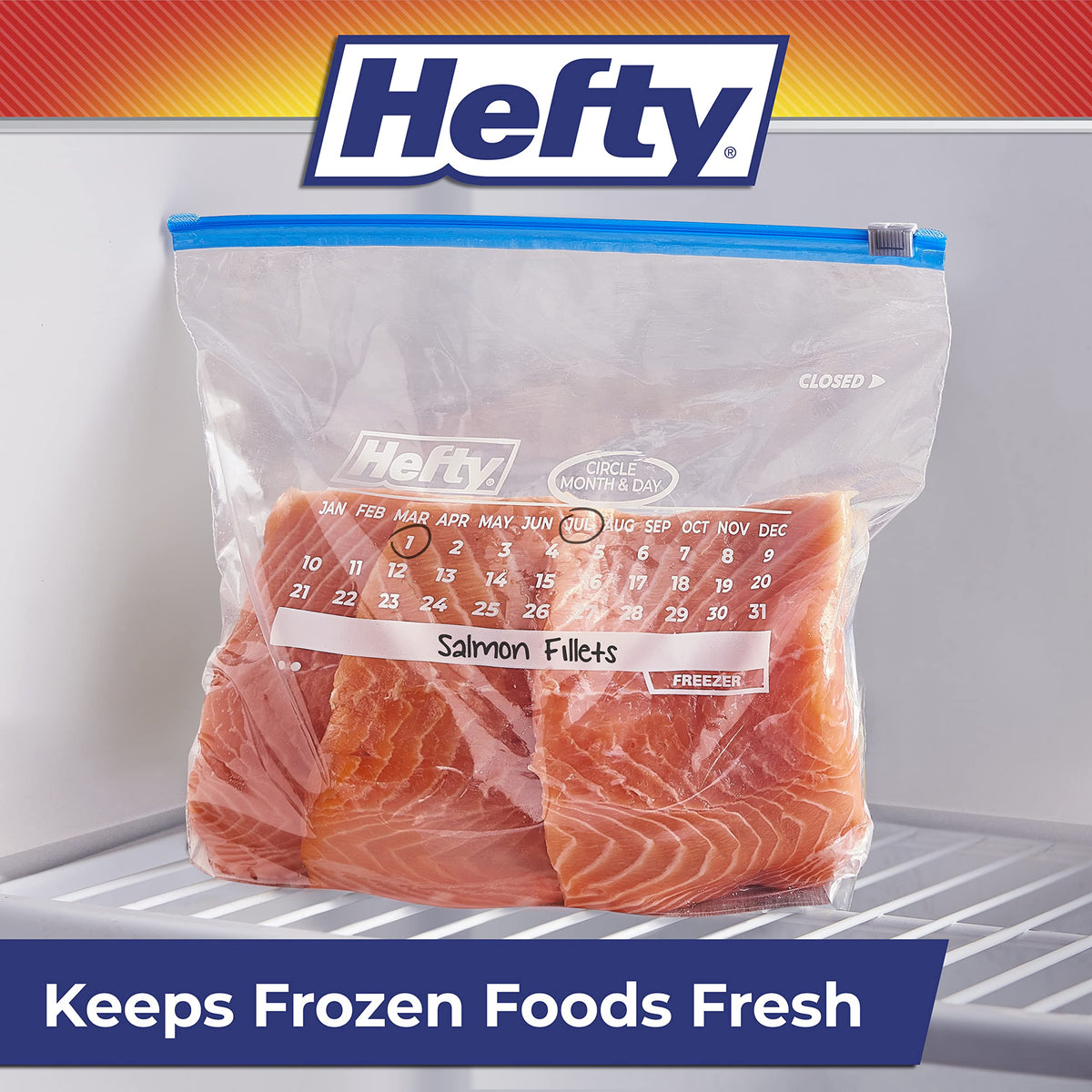 100-Piece Gallon Freezer Slider Bags