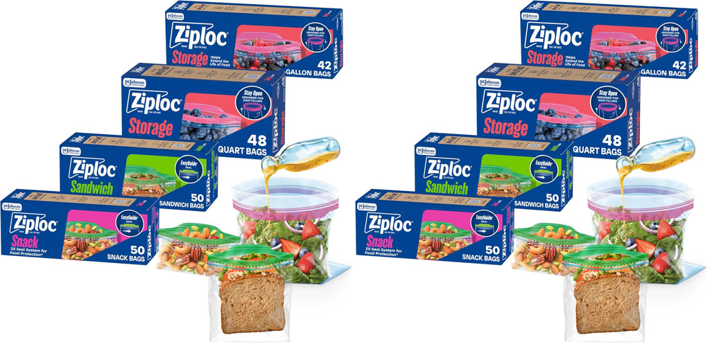 190-Piece Food Storage Bag Variety Pack
