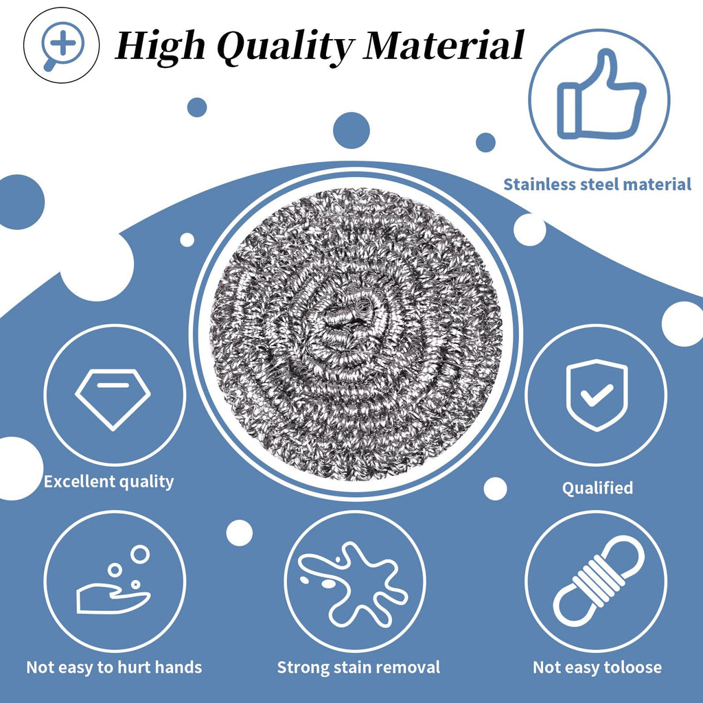 Stainless Steel Scrubbing Pad Set