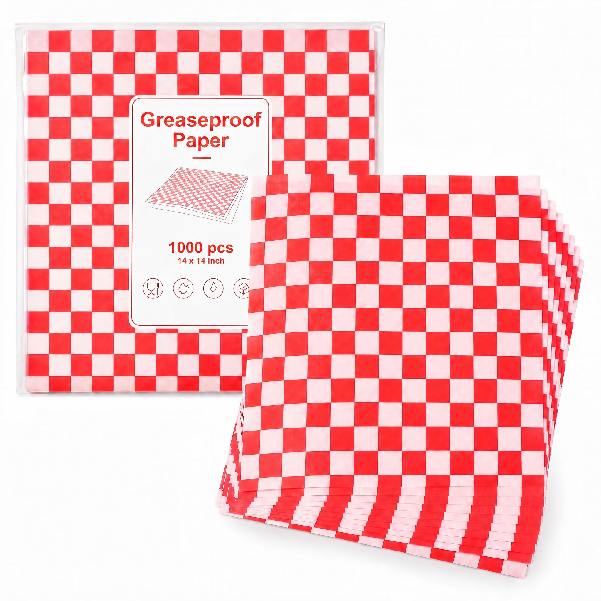 1000-Piece Greaseproof Deli Paper Sheets