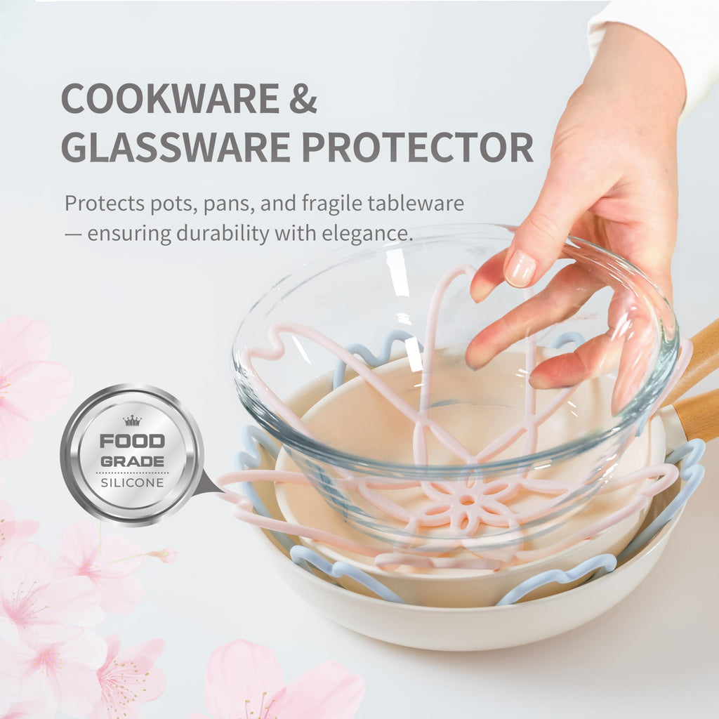 4-Piece Silicone Pan & Pot Protector Set