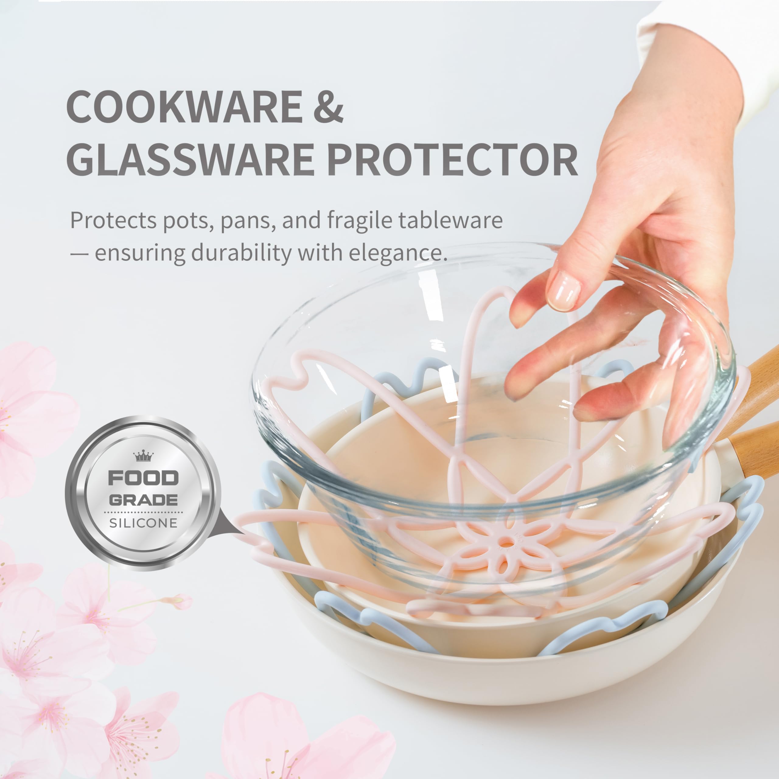 4-Piece Silicone Pan & Pot Protector Set
