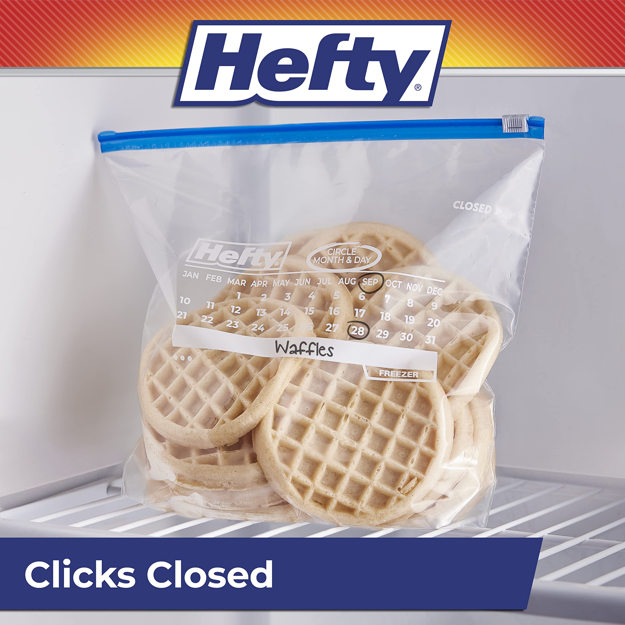100-Piece Gallon Freezer Slider Bags