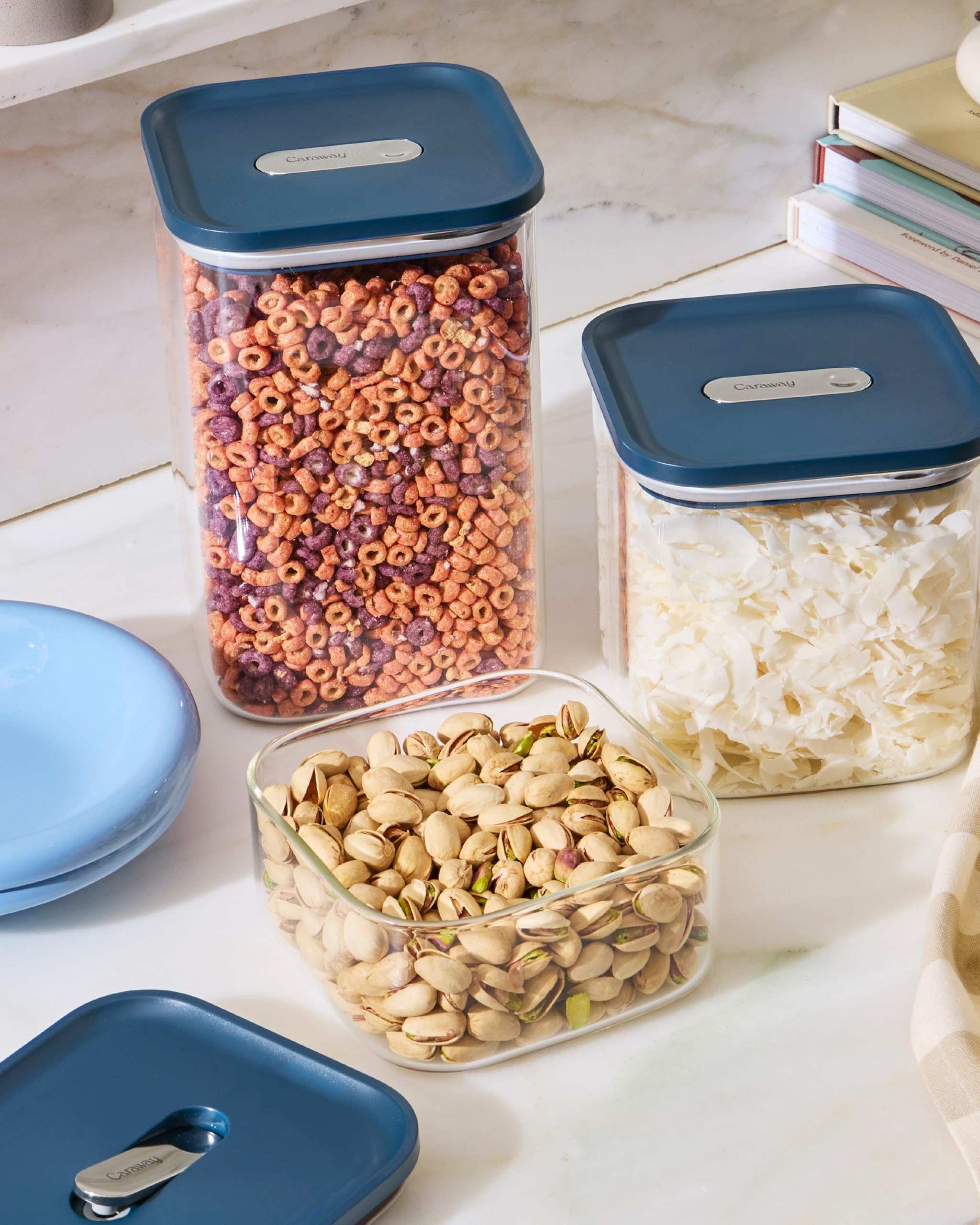 Caraway Glass Airtight Food Storage Containers with Lids