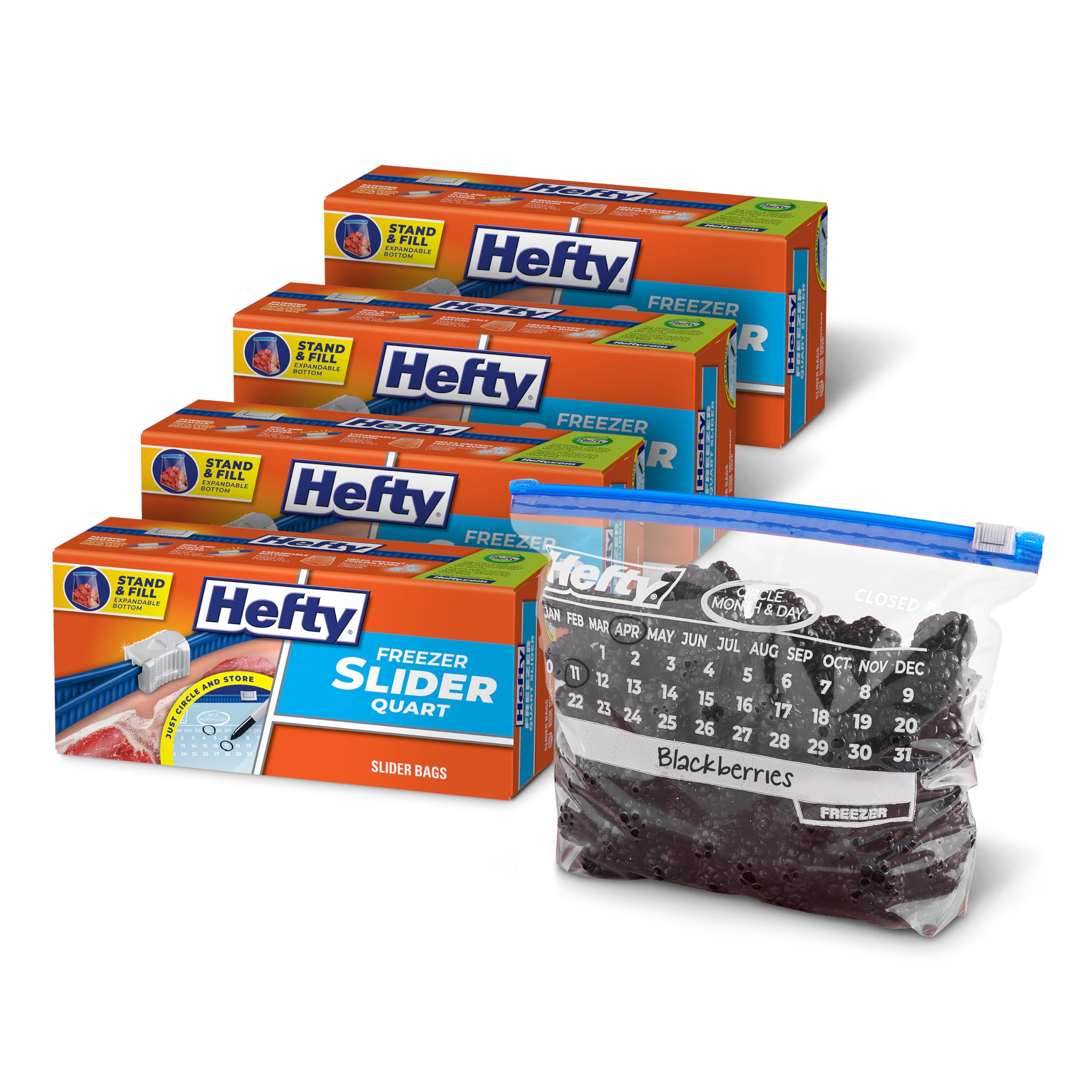 100-Piece Gallon Freezer Slider Bags