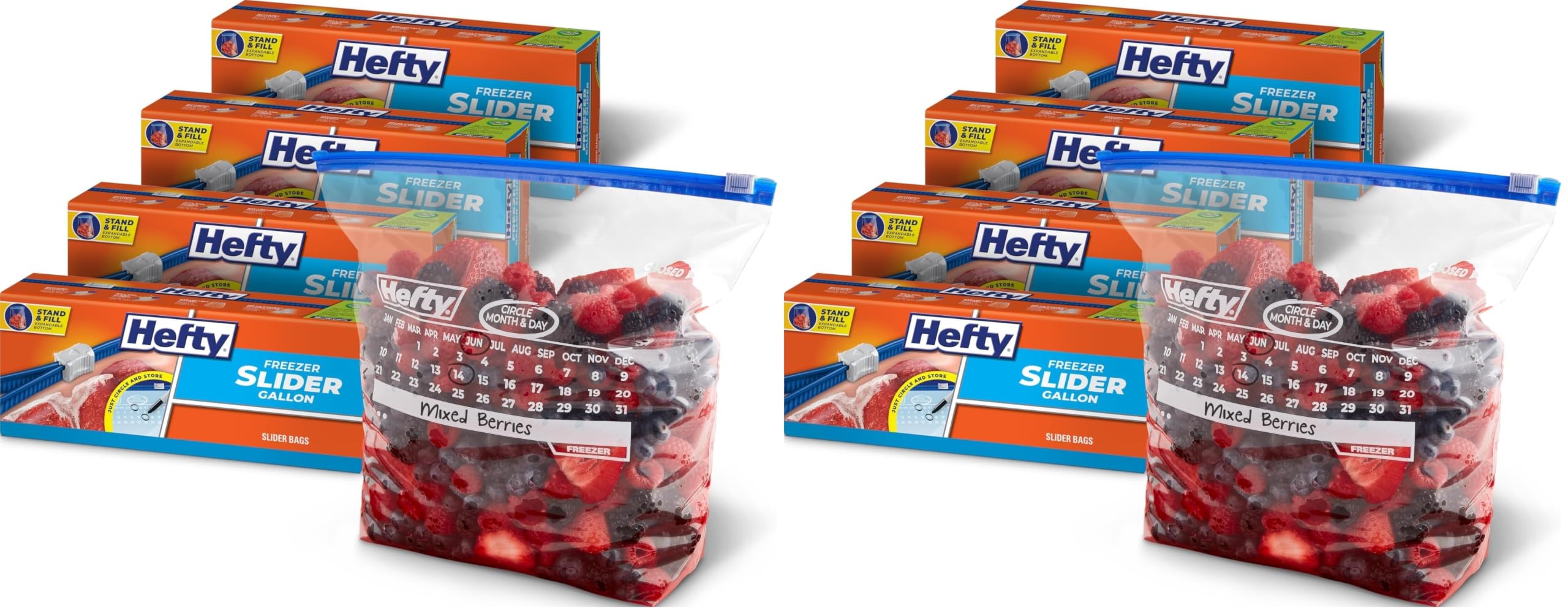 100-Piece Gallon Freezer Slider Bags