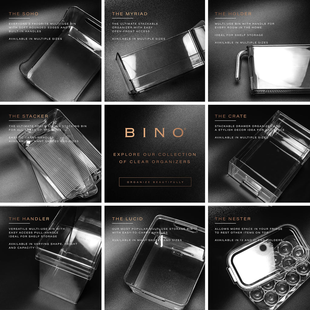 Plastic Storage Organizer Bin with Handles